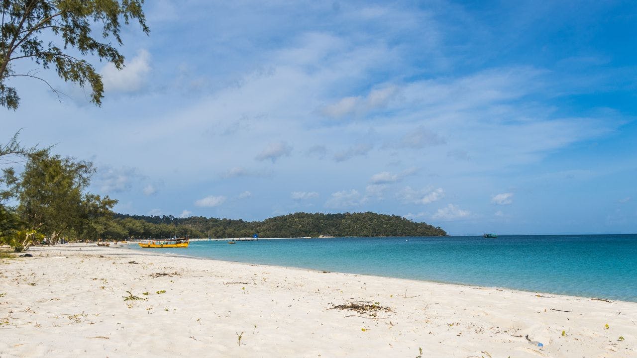 Koh Rong's Long Set Beach (4K Beach)